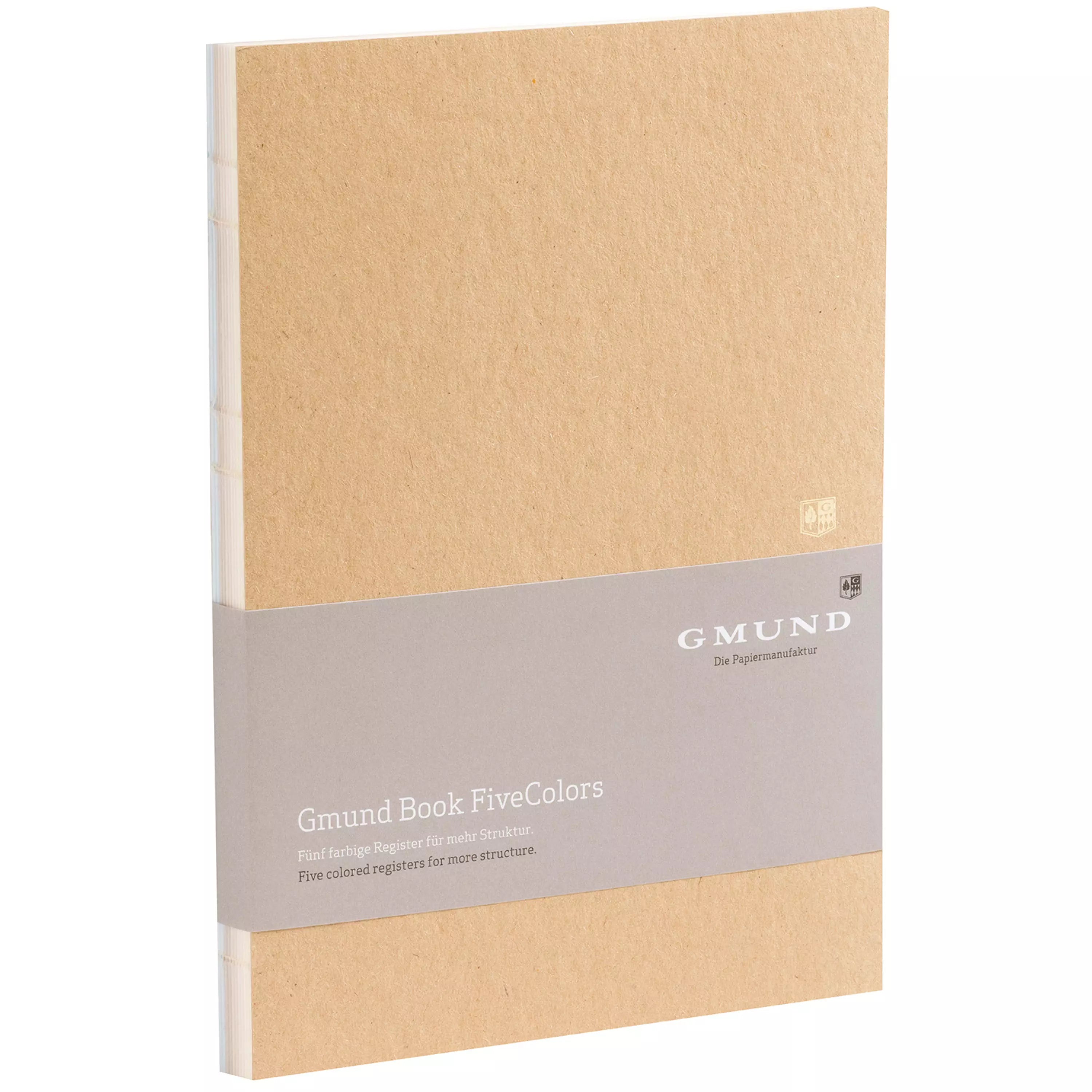 Carnet GMUND Registerbook FiveColors - Hardcover - B5 - Uni - Sand