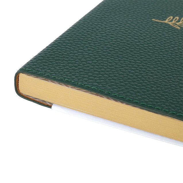 Carnet en cuir végétal ARTEBENE Majoie - A6 - Ligné - Vert sapin - 144p