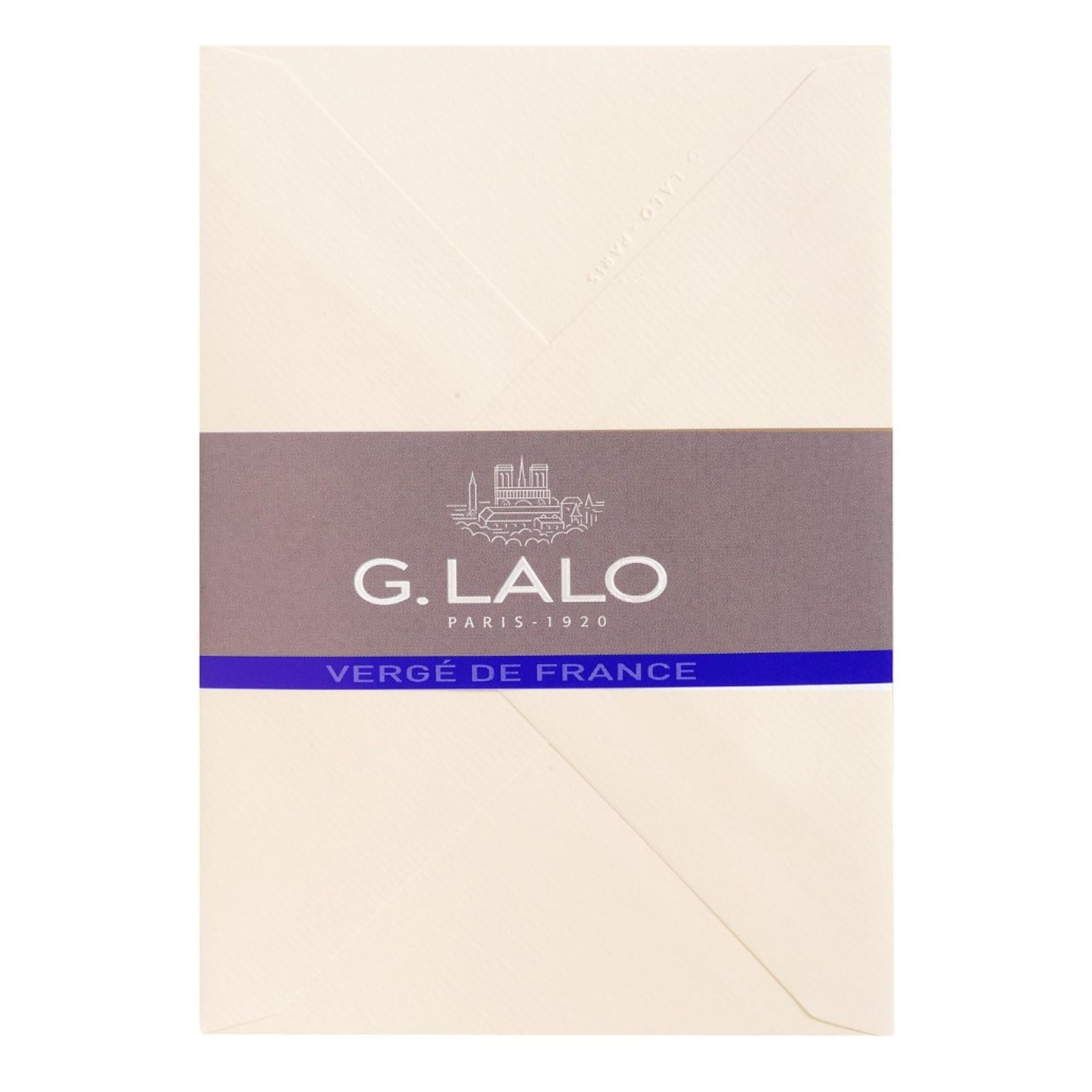 25 enveloppes G.LALO Vergé de France - C5 (162 x 229 mm) - 100 g/m² - Ivoire - 3140290208162