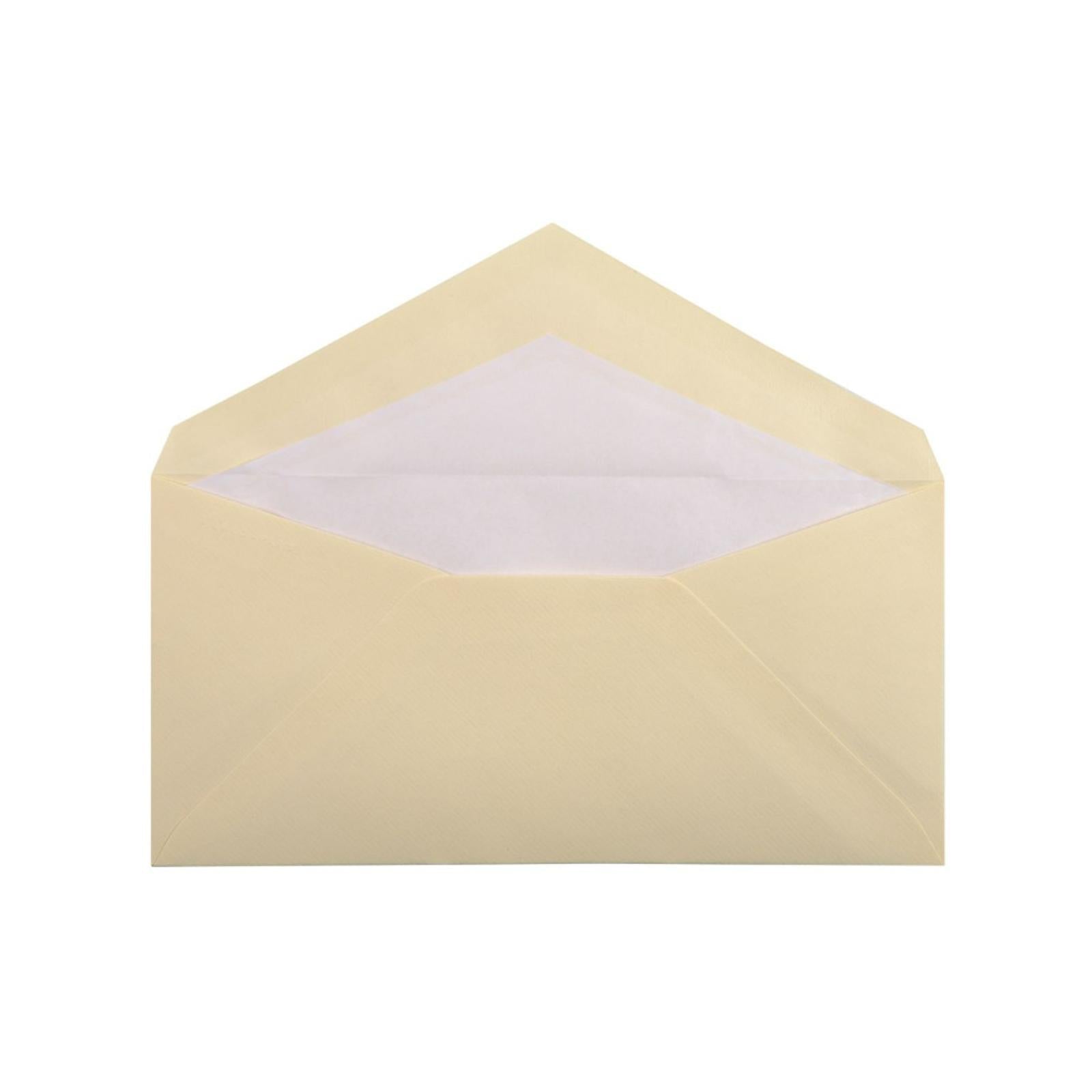 25 enveloppes G.LALO Vergé de France - DL (110 x 220 mm) - 100 g/m² - Ivoire - 3140290227163