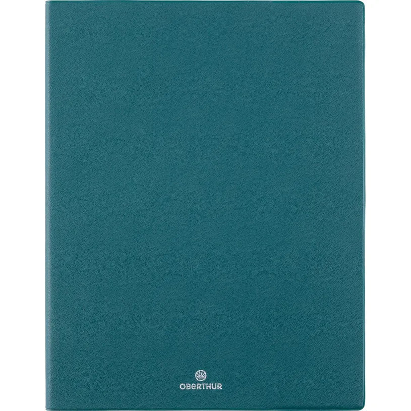 Agenda 2027 OBERTHUR Odessa - 21 x 27 cm - 1 semaine sur 2 pages - Orientation verticale - Vert