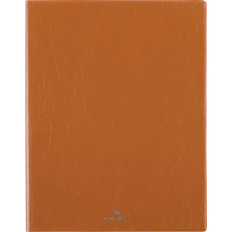 Agenda 2027 OBERTHUR Odessa - 21 x 27 cm - 1 semaine sur 2 pages - Orientation verticale - Marron