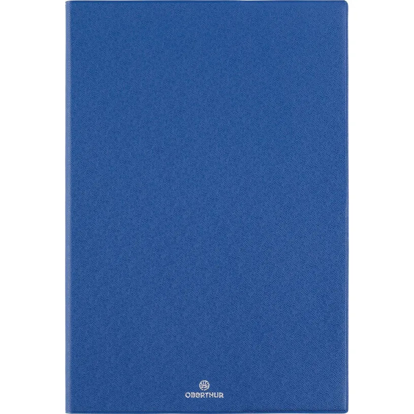 Agenda 2027 OBERTHUR Odessa - 16 x 24 cm - 1 semaine sur 2 pages - Orientation verticale - Bleu