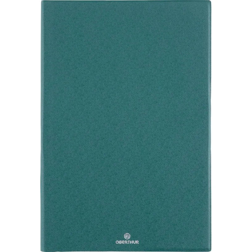 Agenda 2027 OBERTHUR Odessa - 16 x 24 cm - 1 semaine sur 2 pages - Orientation verticale - Vert