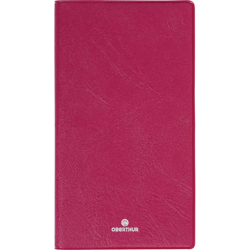 Agenda 2027 OBERTHUR Odessa - 9 x 16,5 cm - 1 semaine sur 2 pages - Orientation horizontale - Bordeaux