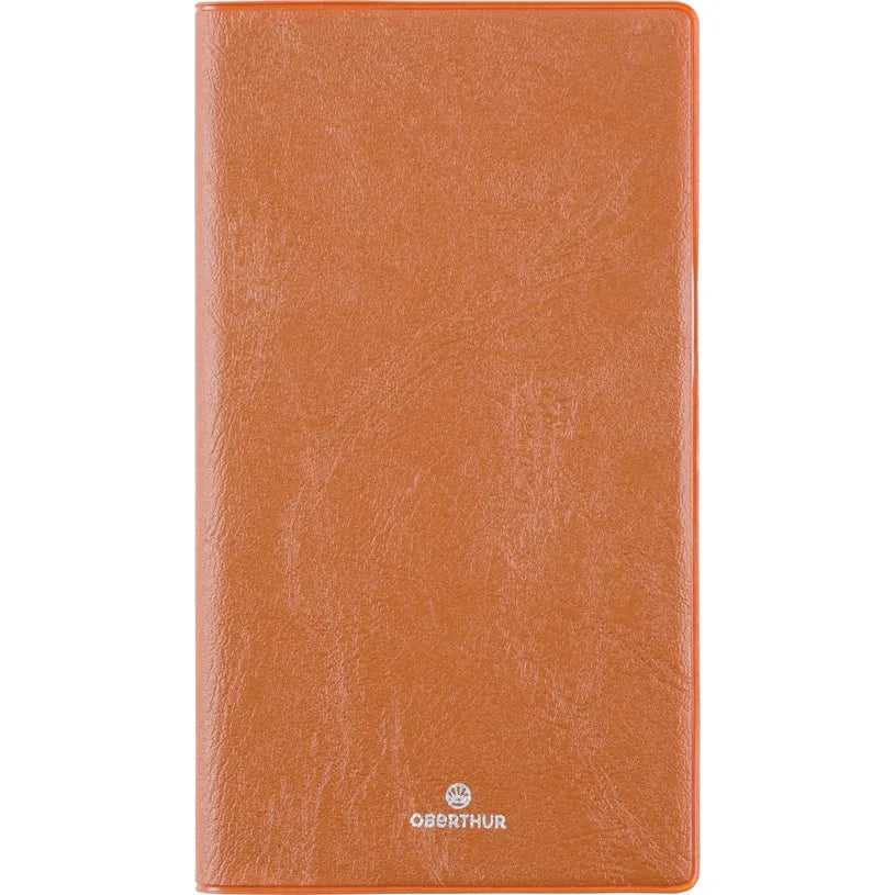 Agenda 2027 OBERTHUR Odessa - 9 x 16,5 cm - 1 semaine sur 2 pages - Orientation horizontale - Marron