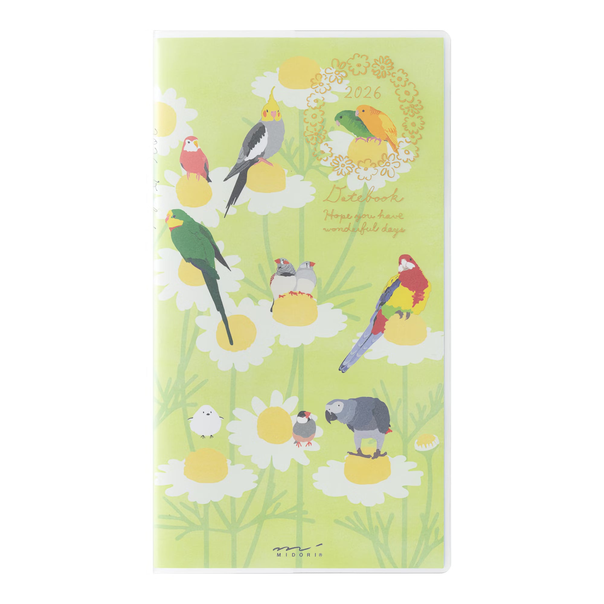 Agenda 2026 MIDORI Pocket Diary - Slim - Oiseau