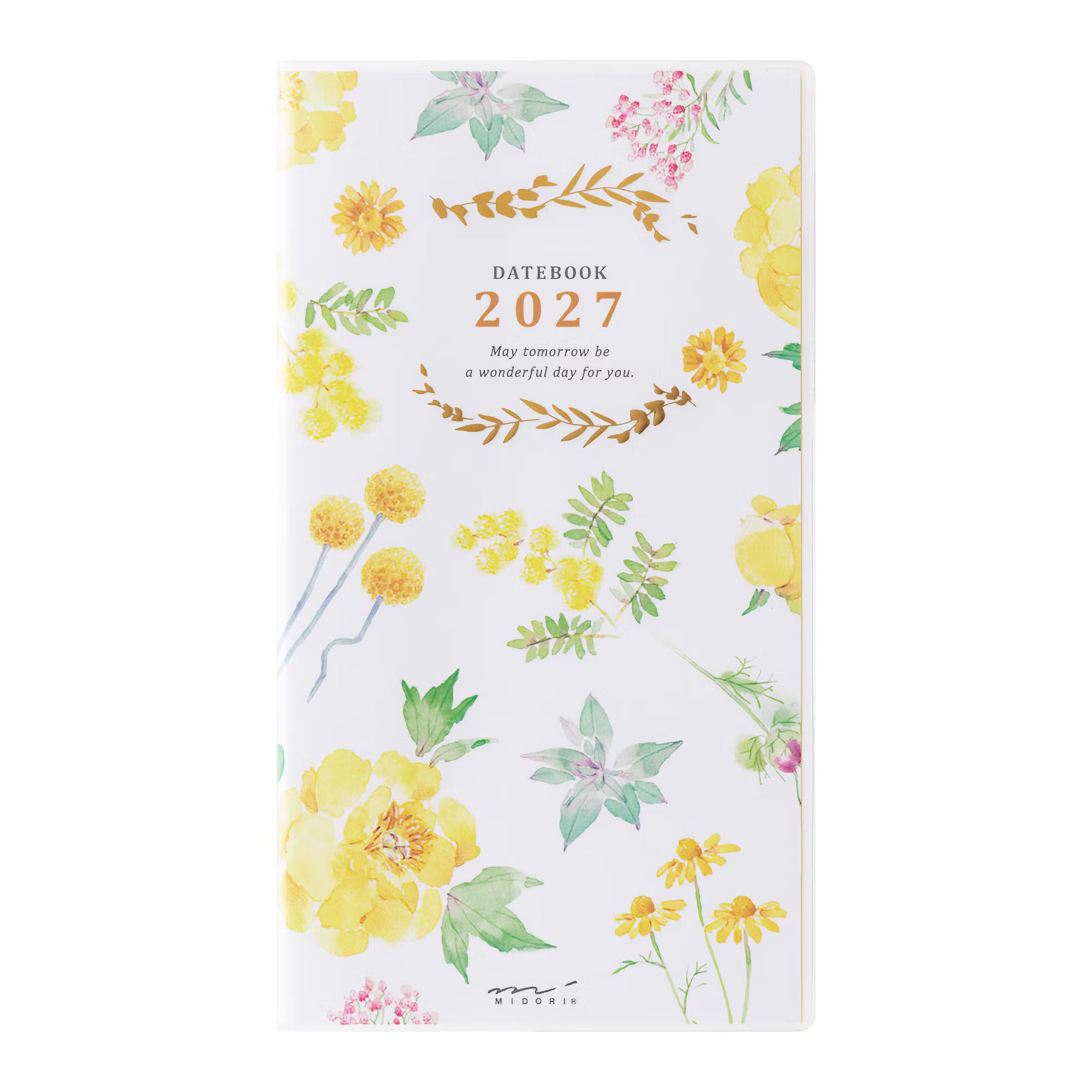 Agenda 2027 MIDORI Pocket Diary - Slim - Fleur