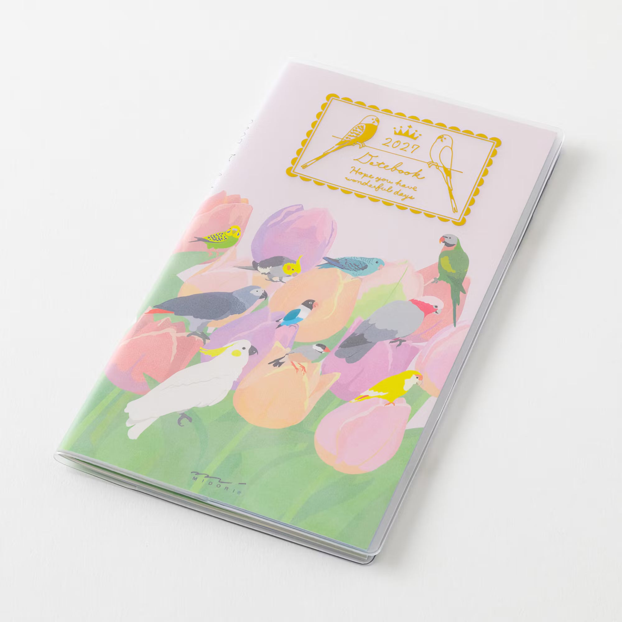 Agenda 2027 MIDORI Pocket Diary - Slim - Oiseau