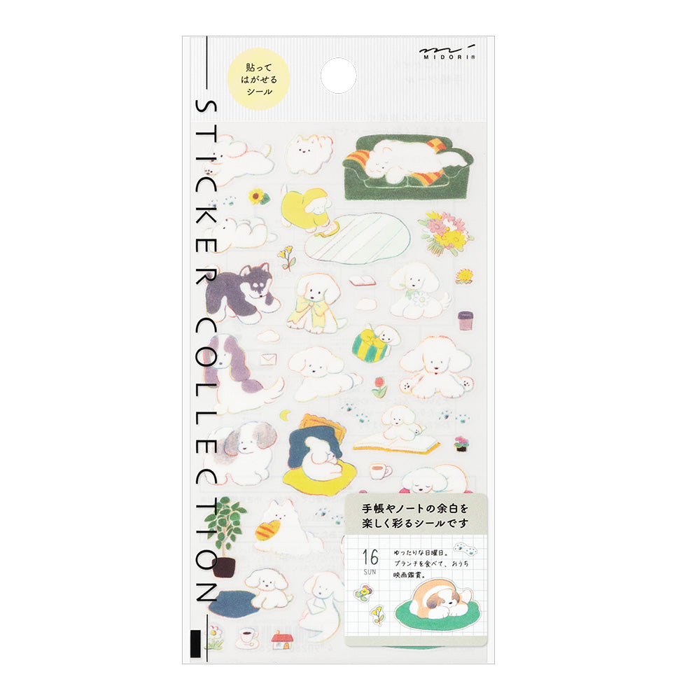 Stickers repositionnables MIDORI Collection - Chiens M