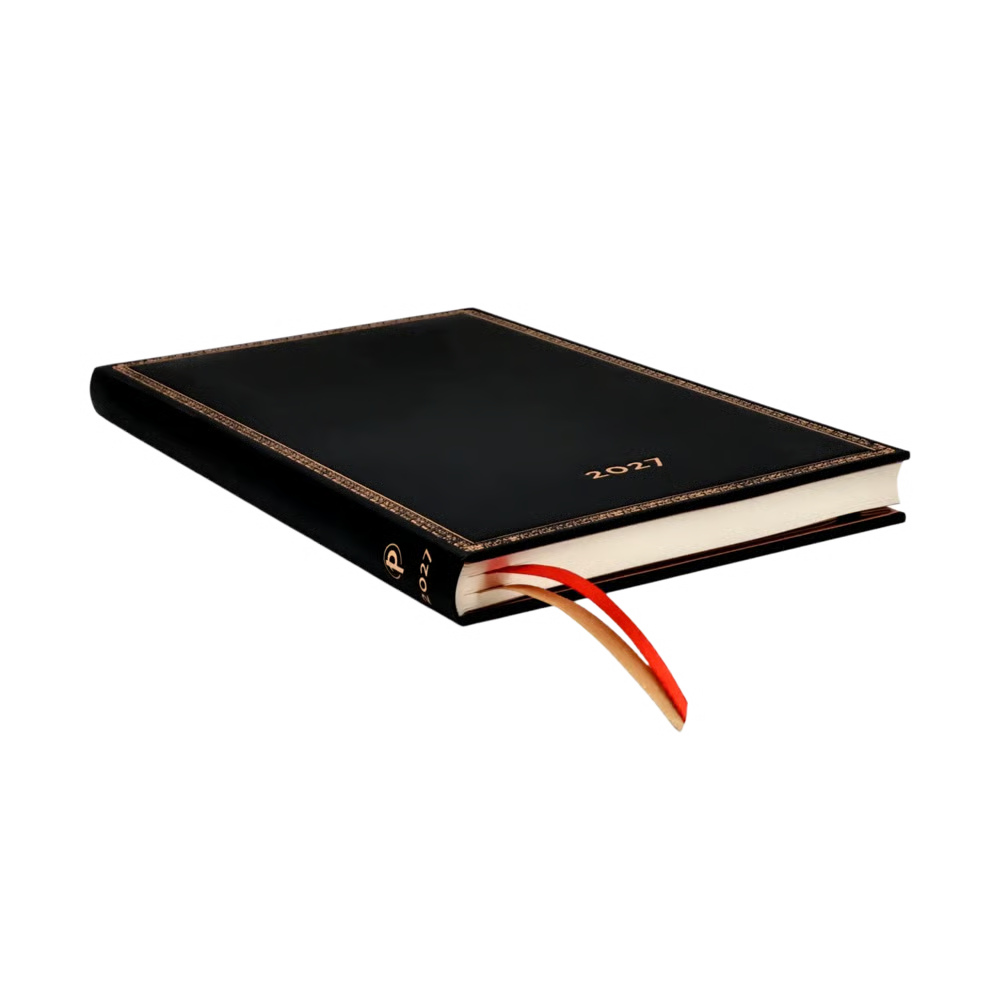 Agenda 2027 PAPERBLANKS Black Edition - 1 semaine sur 2 pages - Maxi - Hardcover - Vertical - 176p