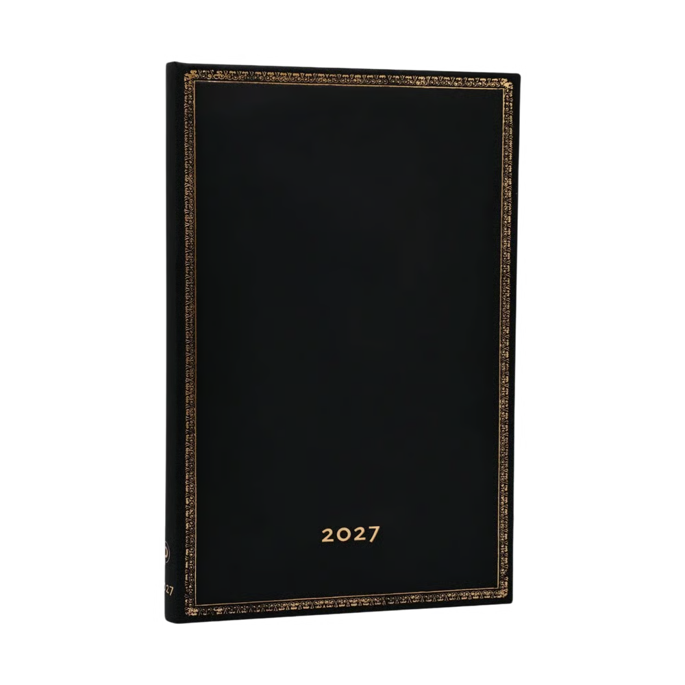 Agenda 2027 PAPERBLANKS Black Edition - 1 semaine sur 2 pages - Maxi - Hardcover - Horizontal - 176p