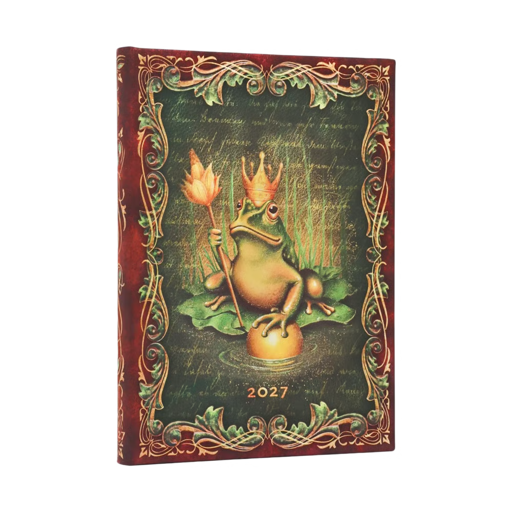 Agenda 2027 PAPERBLANKS Les Frères Grimm, Le Roi Grenouille - 1 semaine sur 2 pages - Midi - Hardcover - Horizontal - 176p