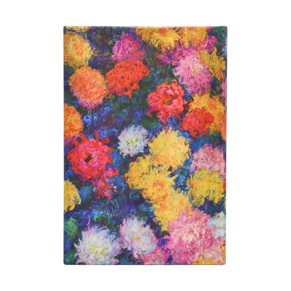 Agenda 2027 PAPERBLANKS Les Chrysanthèmes de Monet - 1 semaine sur 2 pages - Maxi - Hardcover - Vertical - 176p