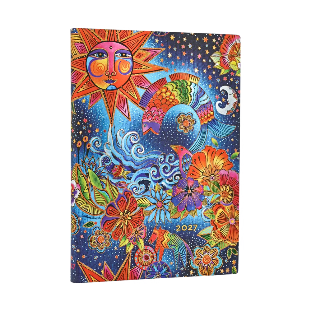 Agenda 2027 PAPERBLANKS Magie Céleste - 1 semaine sur 2 pages - Midi - Softcover - Horizontal - 176p