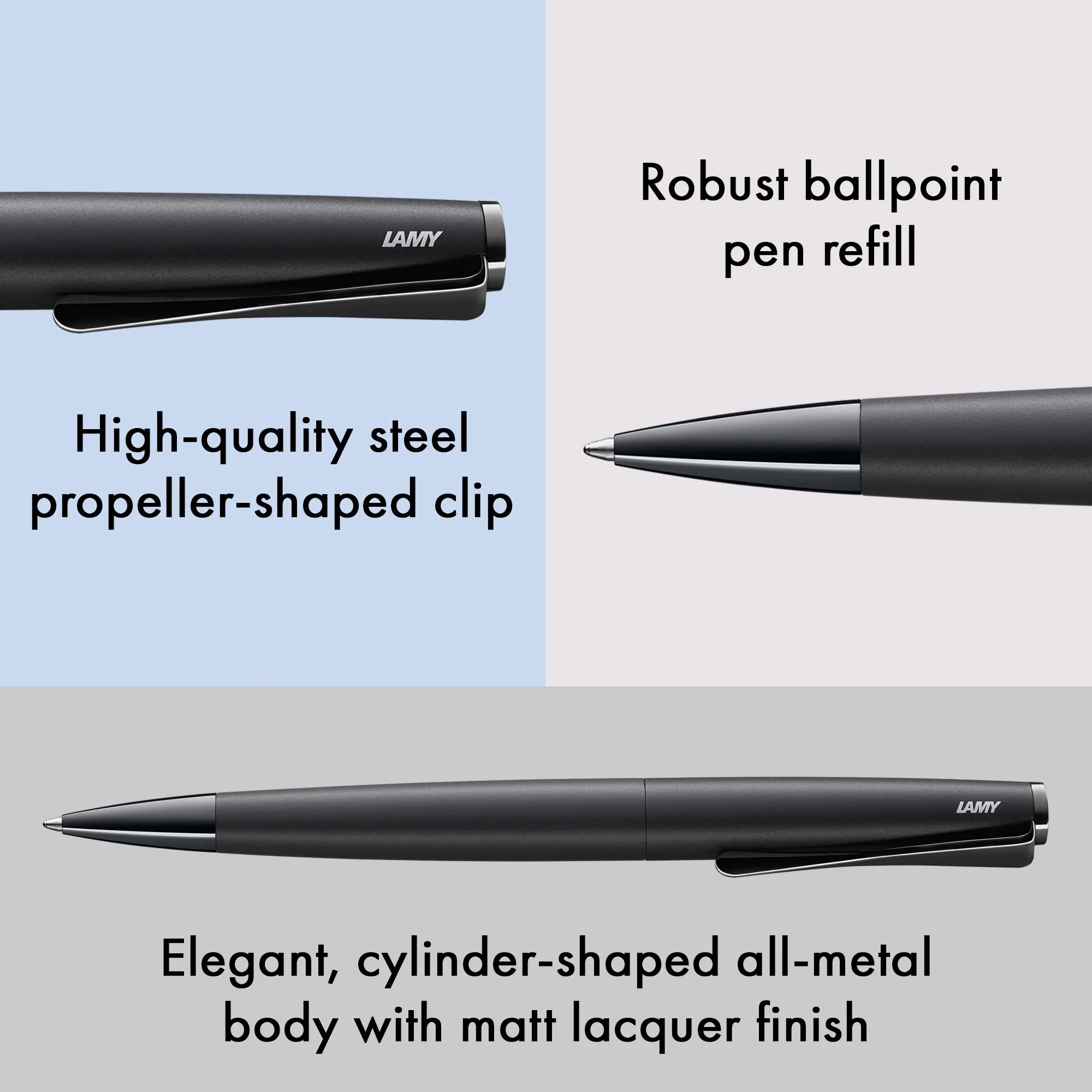 Stylo bille LAMY studio - Lx All Black