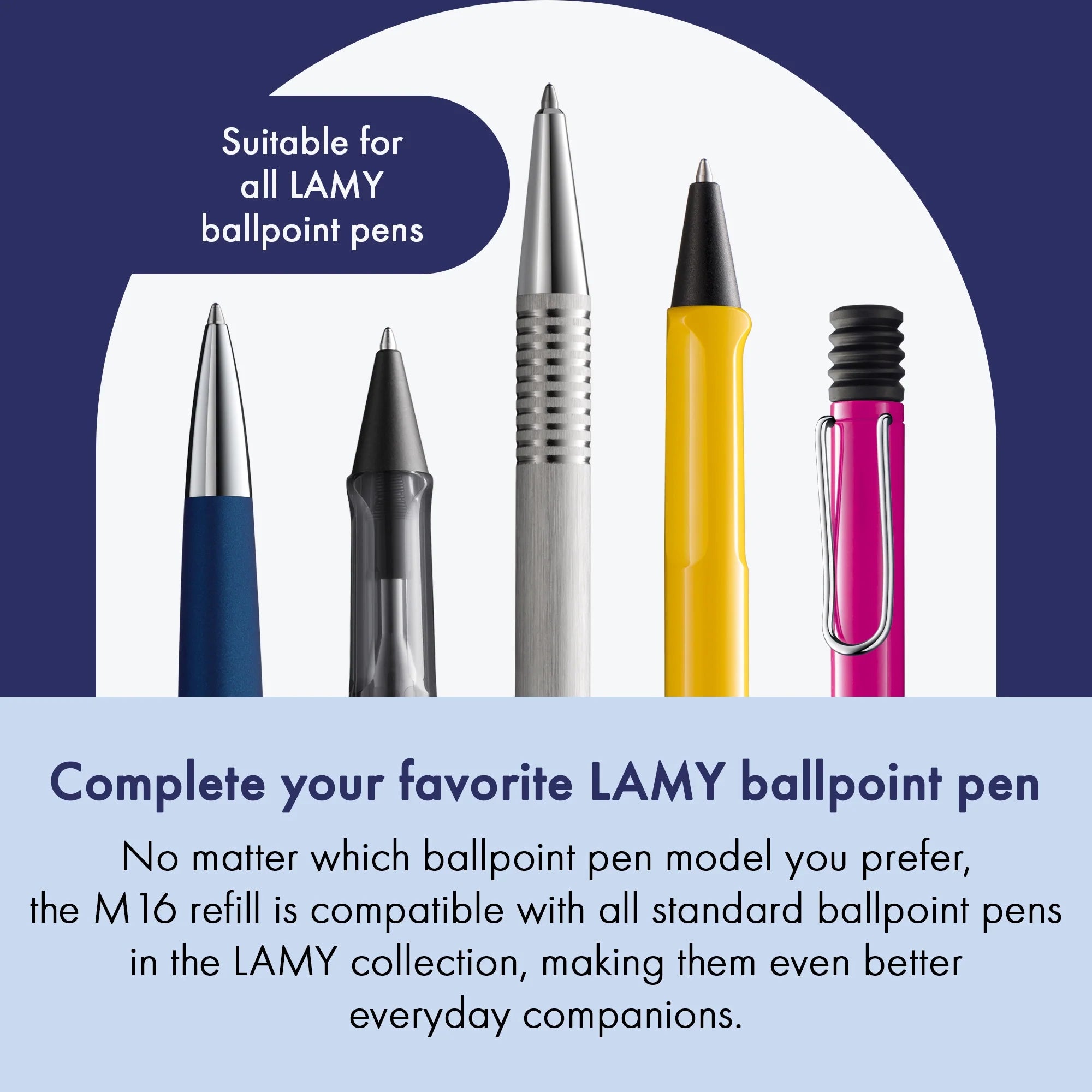 Recharge stylo bille LAMY M16 - Large (B) - Rouge