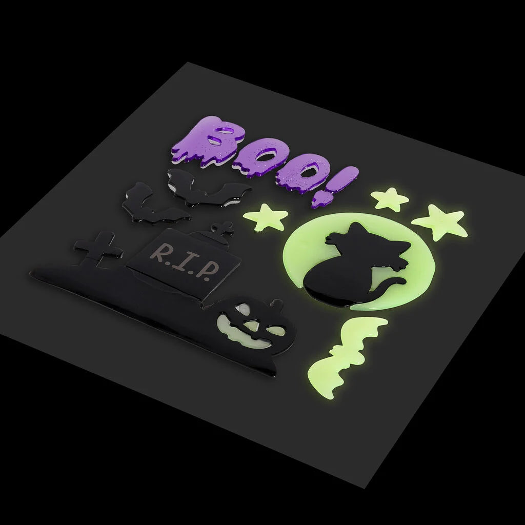 Set de 13 autocollants en gel pour fenêtre LEGAMI - Halloween Edition - Windo-Glow