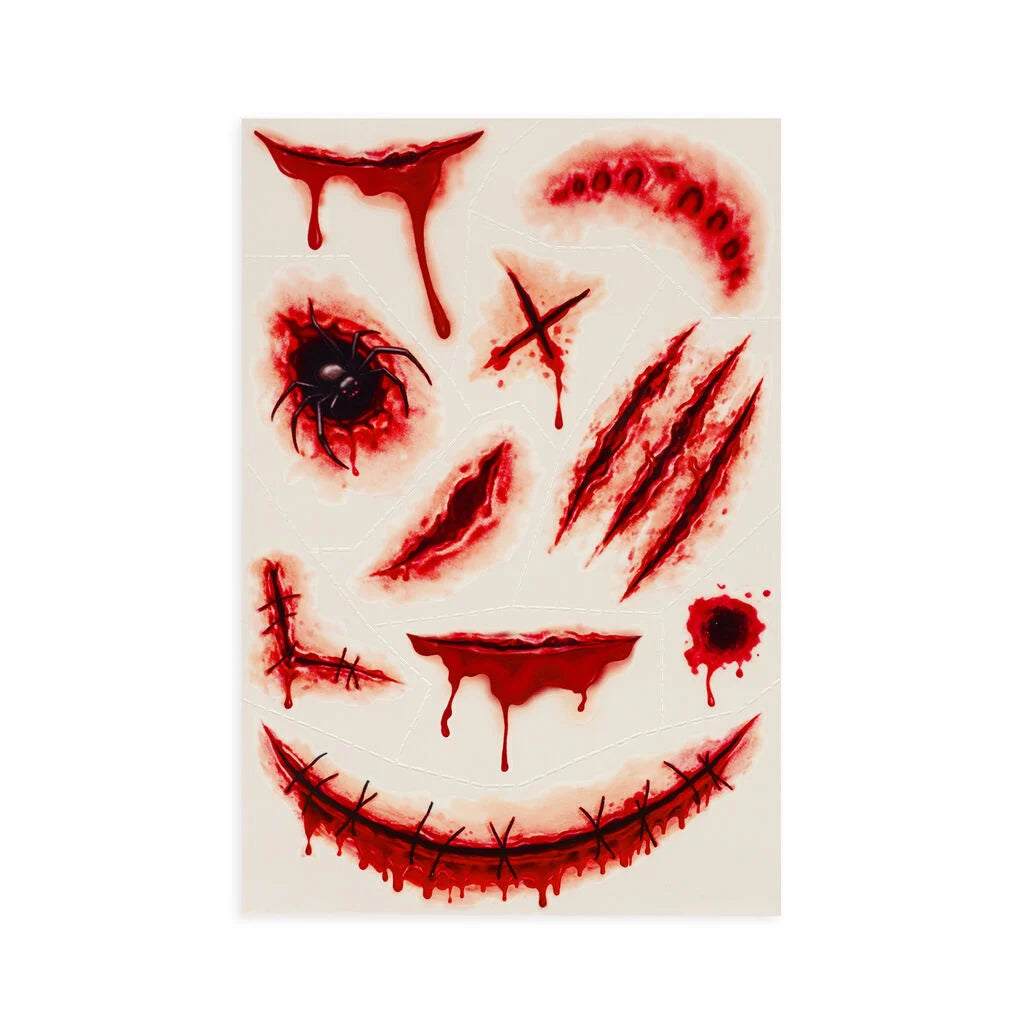 Tatouages éphémères visage et corps LEGAMI - Halloween Edition - Tattoos