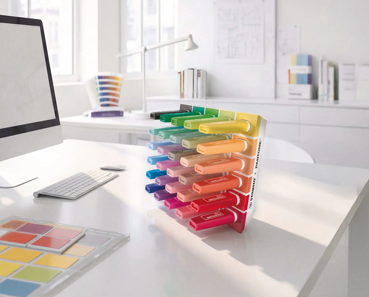 STABILO BOSS ORIGINAL x PANTONE - Set de bureau de 30 surligneurs