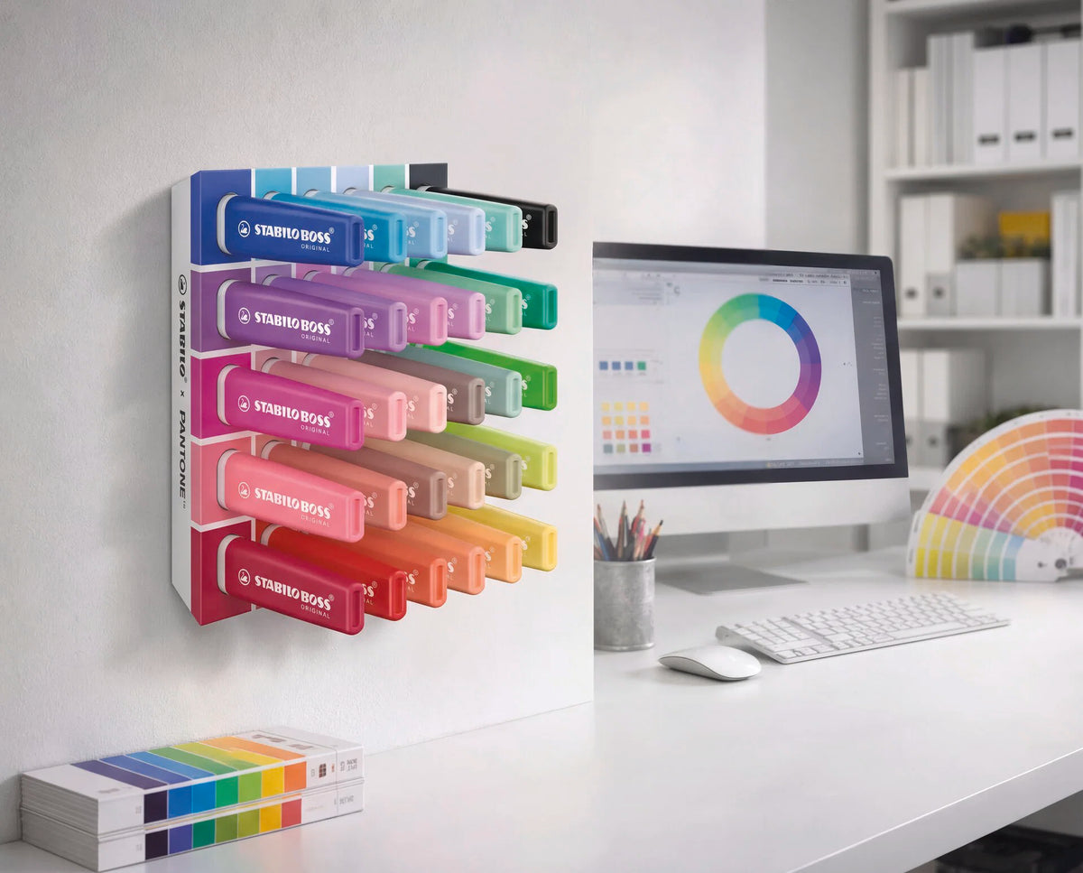 STABILO BOSS ORIGINAL x PANTONE - Set de bureau de 30 surligneurs