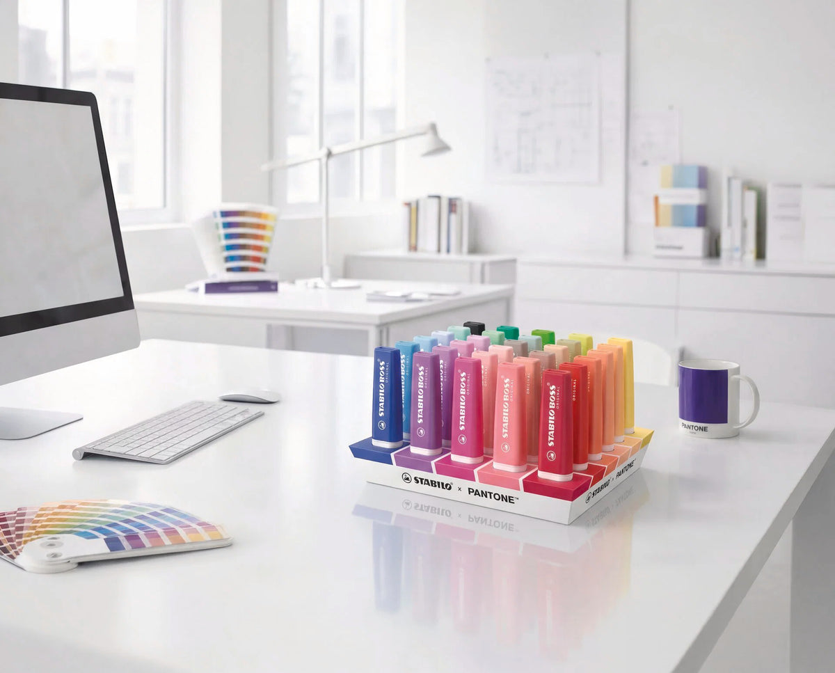 STABILO BOSS ORIGINAL x PANTONE - Set de bureau de 30 surligneurs