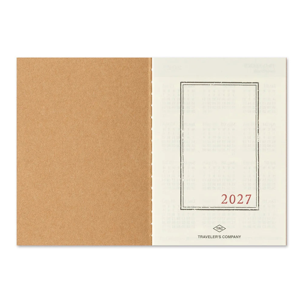 TRAVELER'S notebook - agenda mensuel 2027 (passport size)