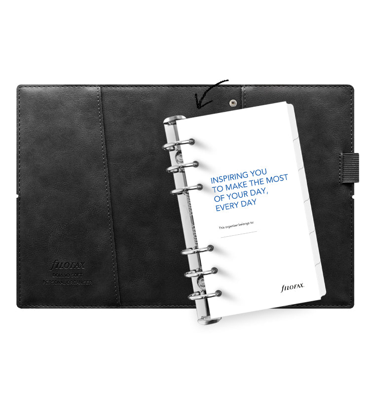 Organiseur FILOFAX Domino Soft - Personal - Black