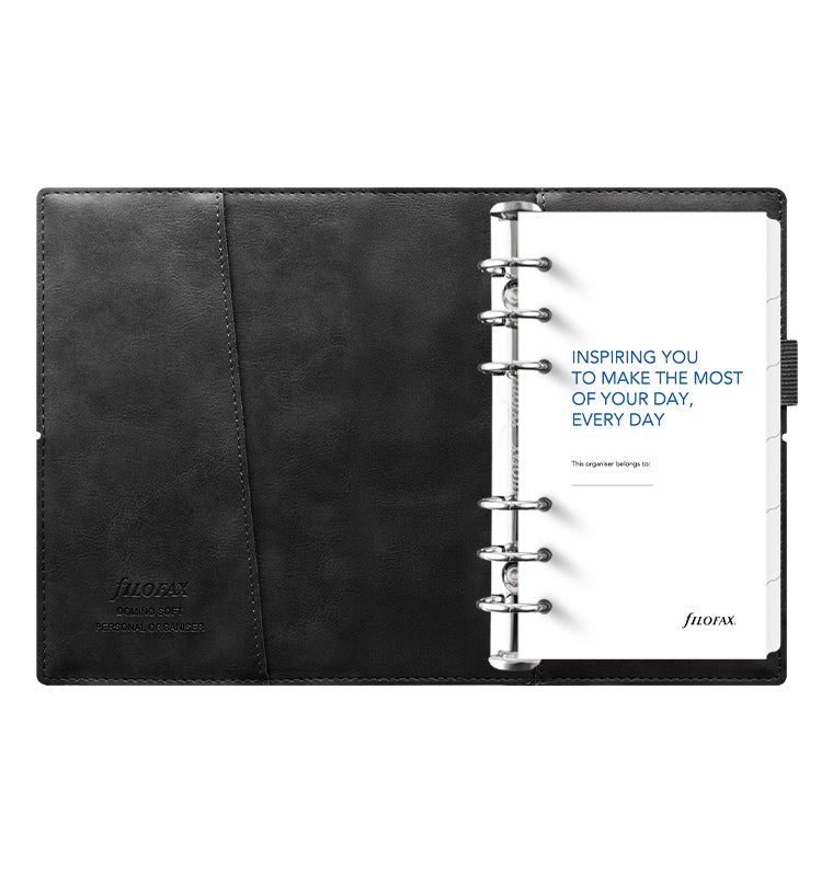 Organiseur FILOFAX Domino Soft - Personal - Black
