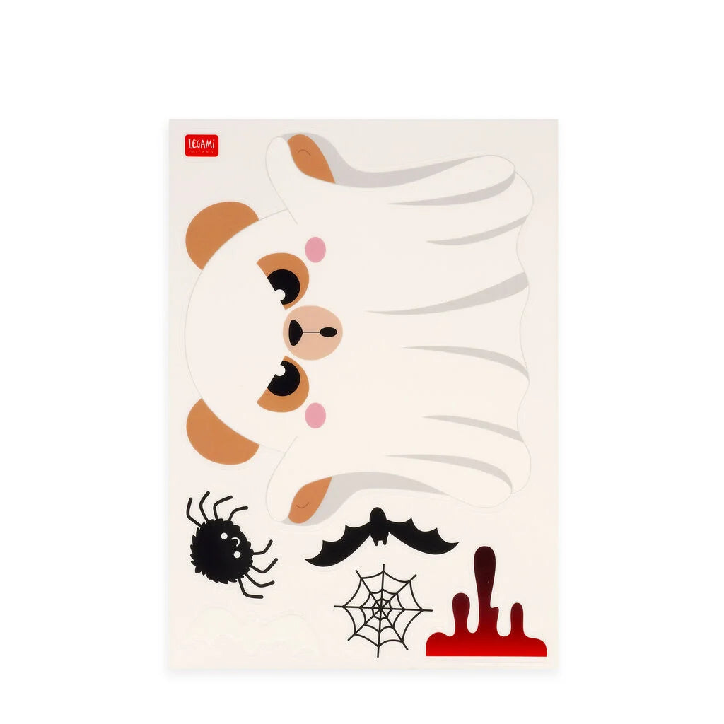 Set de 40 autocollants électrostatiques pour fenêtre LEGAMI - Halloween Edition - Windo-Glow