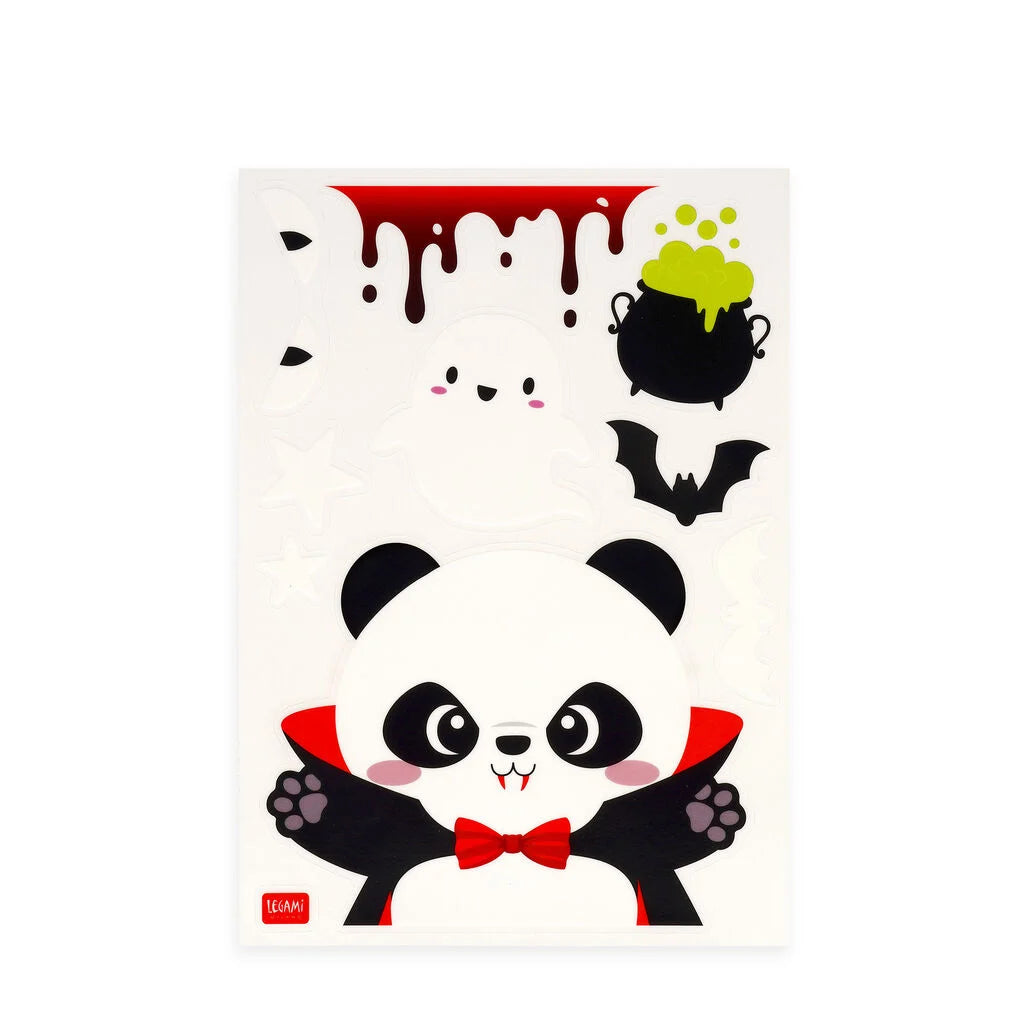 Set de 40 autocollants électrostatiques pour fenêtre LEGAMI - Halloween Edition - Windo-Glow