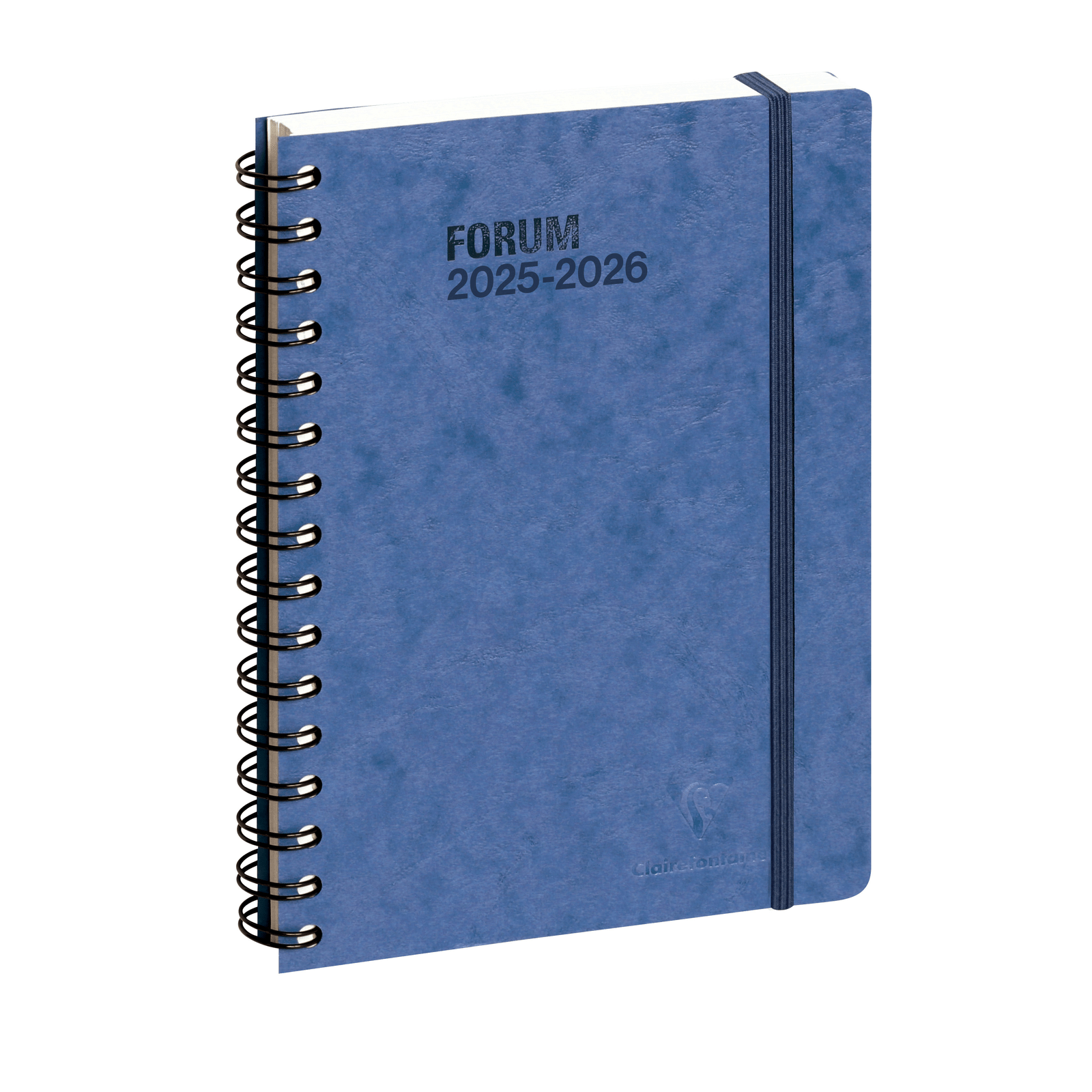 Agenda 2025 - 2026 CLAIREFONTAINE Forum Office - 15 x 21 cm - 1 jour par page - Orientation horizontale - Age Bag bleu - 3660942084215