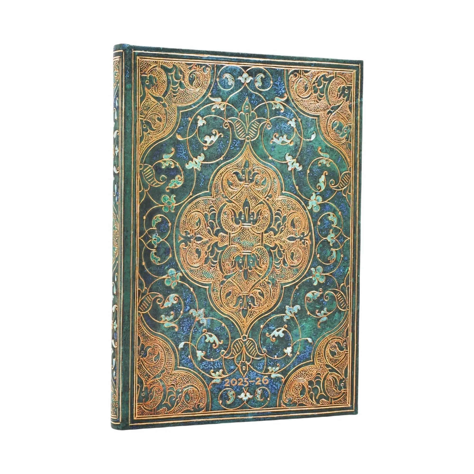Agenda 2025 - 2026 PAPERBLANKS Chroniques Turquoises - 1 semaine sur 2 pages - Midi - Hardcover - Horizontal - 160p - 9780349708737
