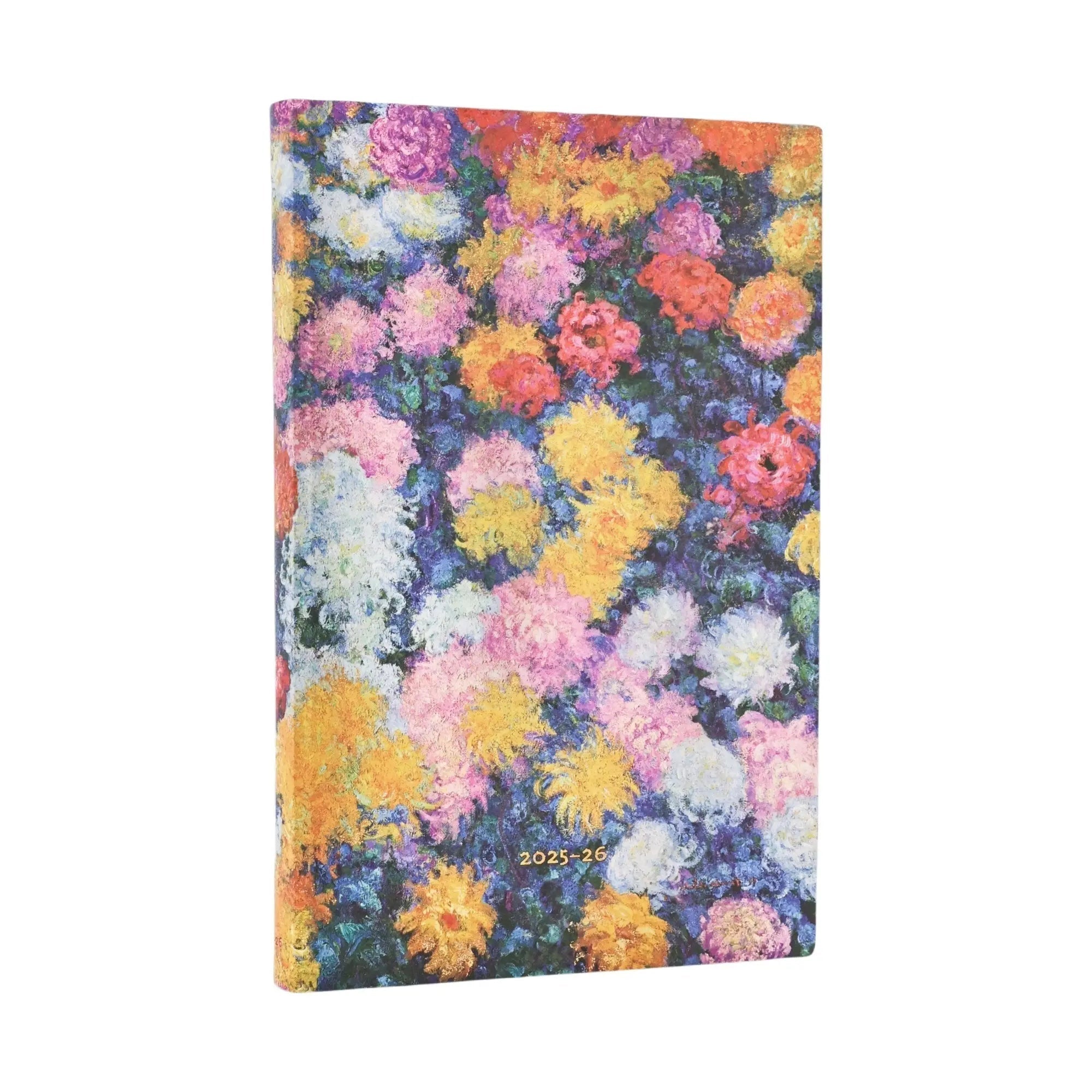 Agenda 2025 - 2026 PAPERBLANKS Les Chrysanthèmes de Monet - 1 jour par page - Maxi - Softcover - 416p - 9780349709604