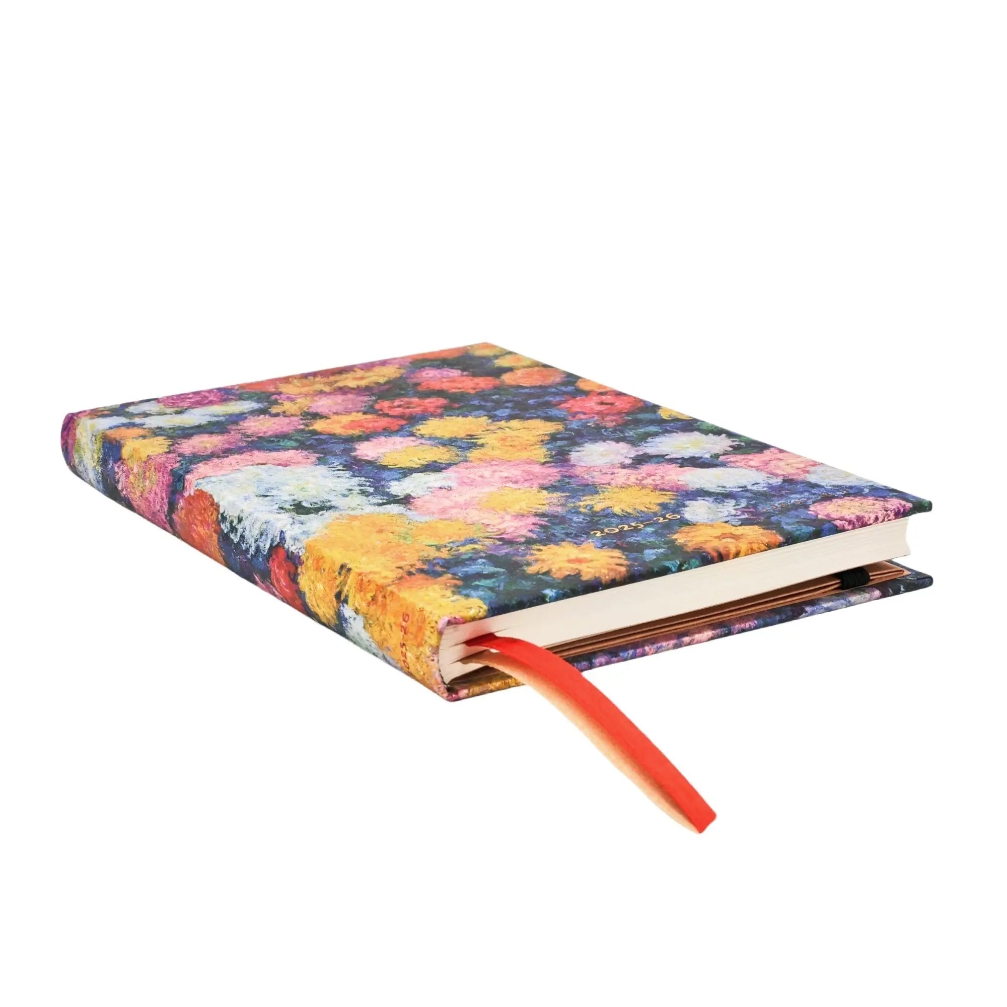 Agenda 2025 - 2026 PAPERBLANKS Les Chrysanthèmes de Monet - 1 semaine sur 2 pages - Midi - Hardcover - Horizontal - 160p - 9780349708676