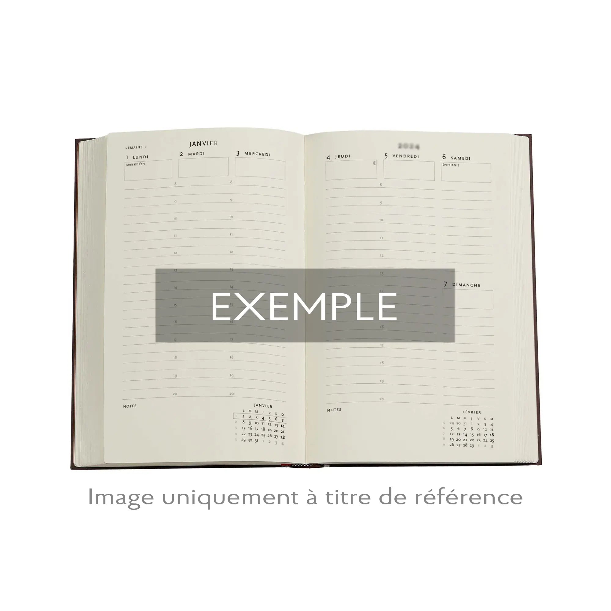 Agenda 2025 - 2026 PAPERBLANKS Renoir, Lettre à Morisot (1892) - 1 semaine sur 2 pages - Maxi - Hardcover - Vertical - 160p - 9780349708744