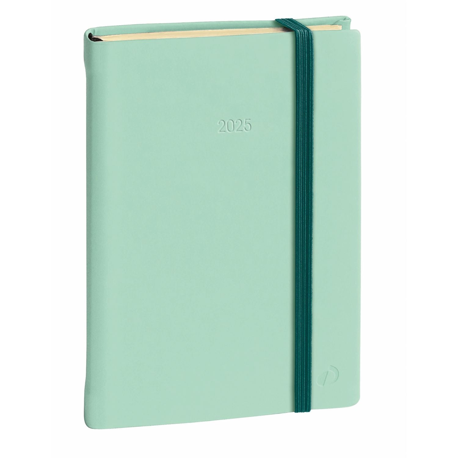 Agenda 2025 QUO VADIS Daily 21 Prestige Silk - 1 jour par page - 13 x 21 cm - Vert eau - 3371010503186