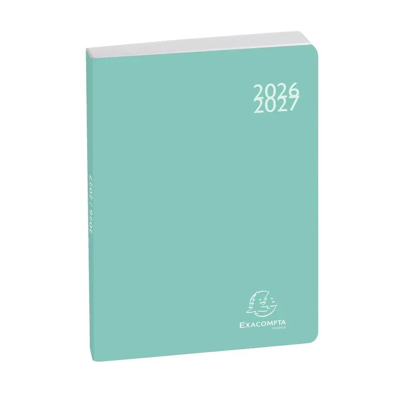 Agenda 2026 - 2027 EXACOMPTA Forum Color - 12 x 17 cm - 1 jour par page - Orientation horizontale - Soft Harmony vert - 3660942073431