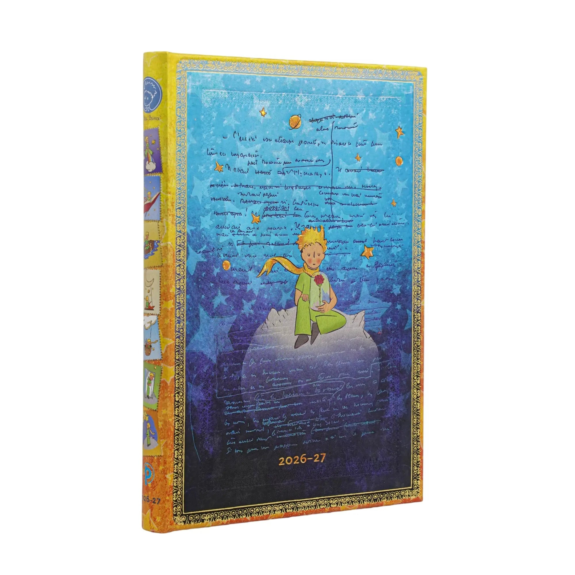 Agenda 2026 - 2027 PAPERBLANKS Saint - Exupéry, Le Petit Prince - 1 semaine sur 2 pages - Midi - Hardcover - Horizontal - 176p - 9780349720265