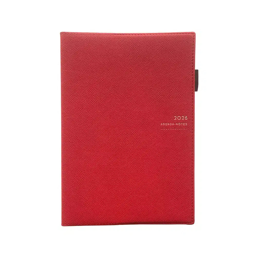 Agenda 2026 ÉPOPÉE Patience - A5 - 1 semaine sur 2 pages - Orientation verticale - Rouge - 3760281972034