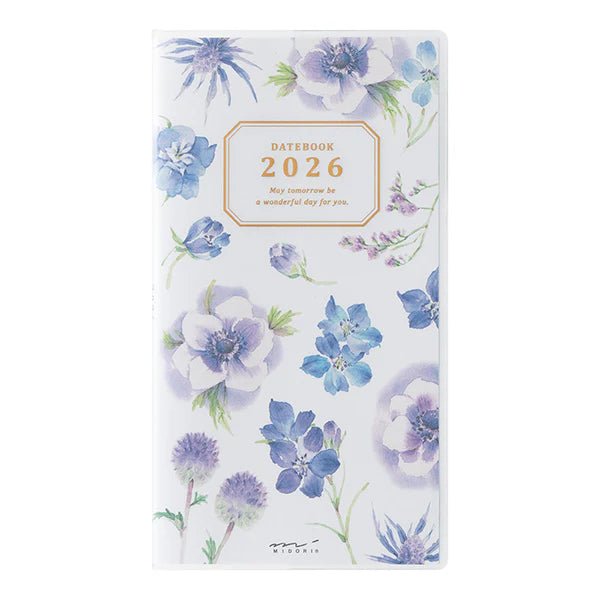 Agenda 2026 MIDORI Pocket Diary - Slim - Fleur - 4902805223638