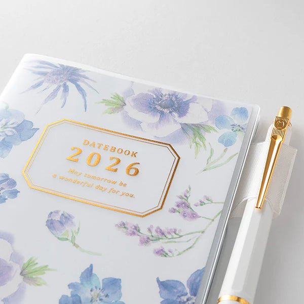 Agenda 2026 MIDORI Pocket Diary - Slim - Fleur - 4902805223638