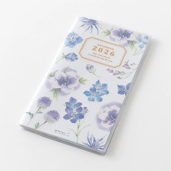 Agenda 2026 MIDORI Pocket Diary - Slim - Fleur - 4902805223638