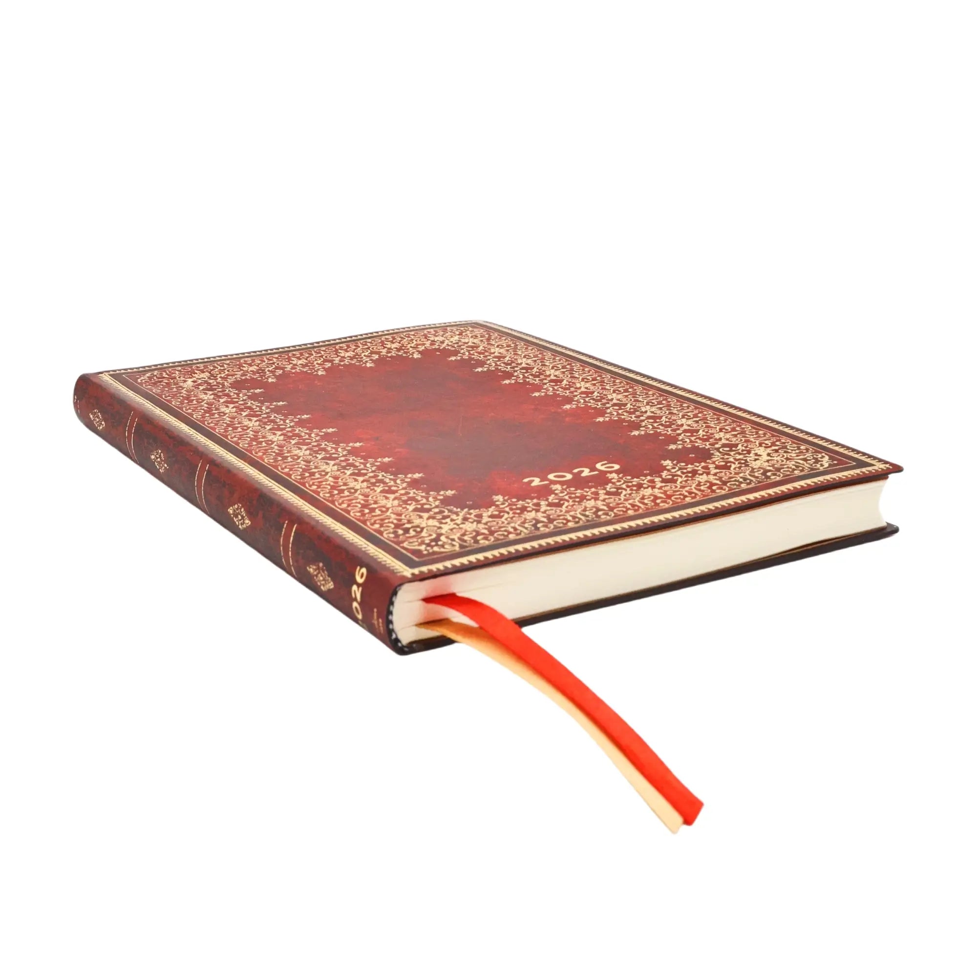 Agenda 2026 PAPERBLANKS Feuille d'Or - 1 semaine sur 2 pages - Midi - Softcover - Horizontal - 176p - 9780349710808