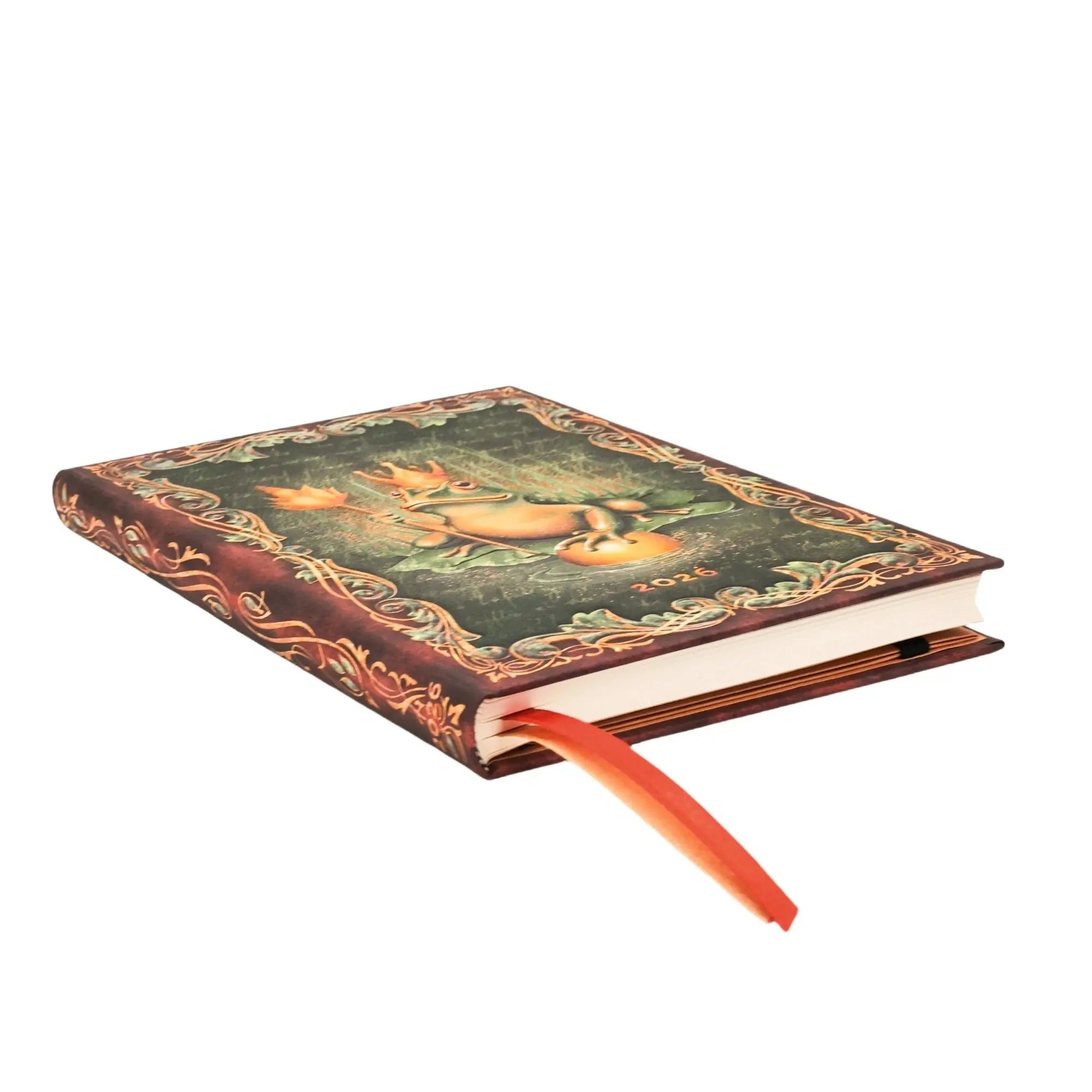 Agenda 2026 PAPERBLANKS Les Frères Grimm, Le Roi Grenouille - 1 semaine sur 2 pages - Midi - Hardcover - Horizontal - 160p - 9780349709185