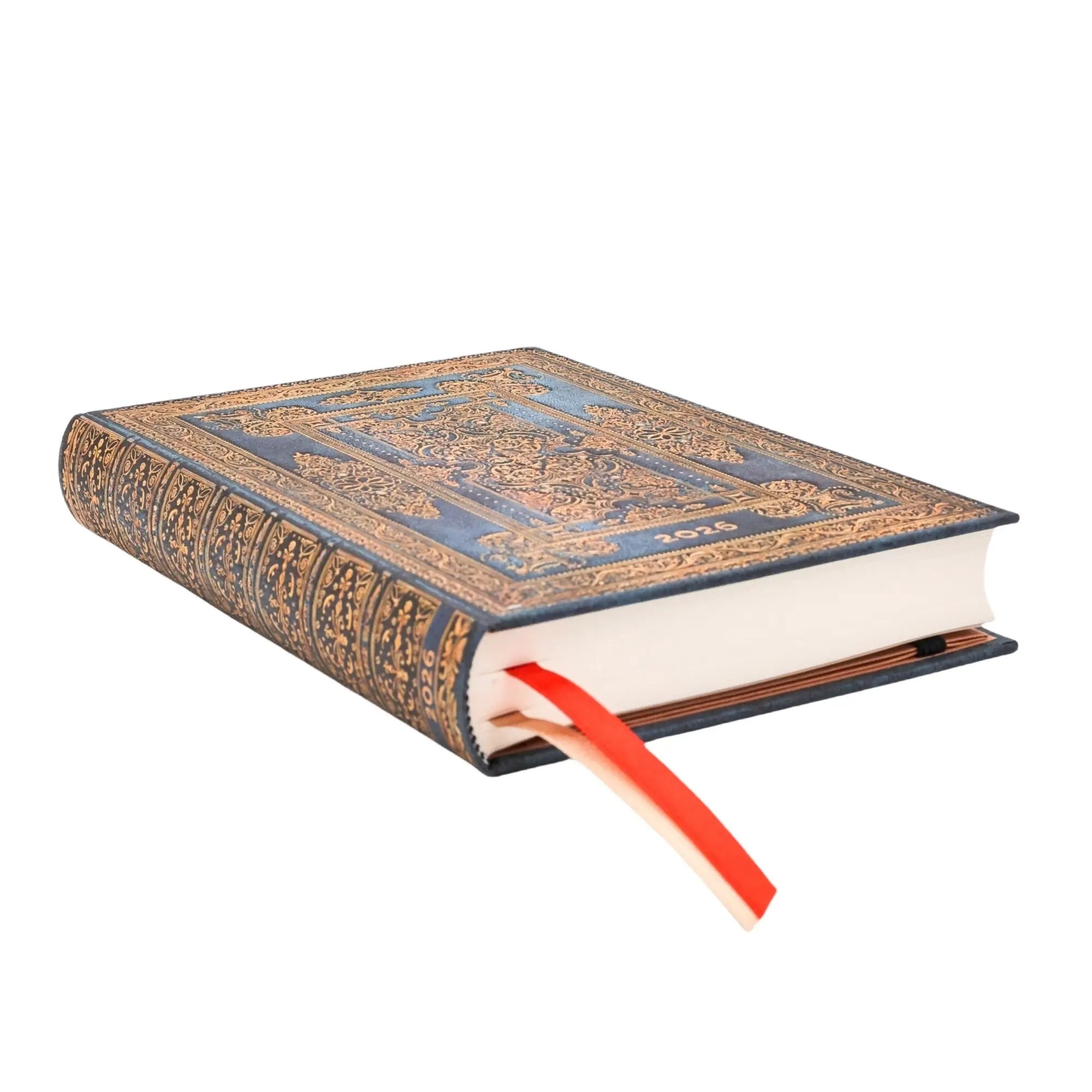 Agenda 2026 PAPERBLANKS Luxe Bleu - 1 jour par page - Midi - Hardcover - 416p - 9780349709062