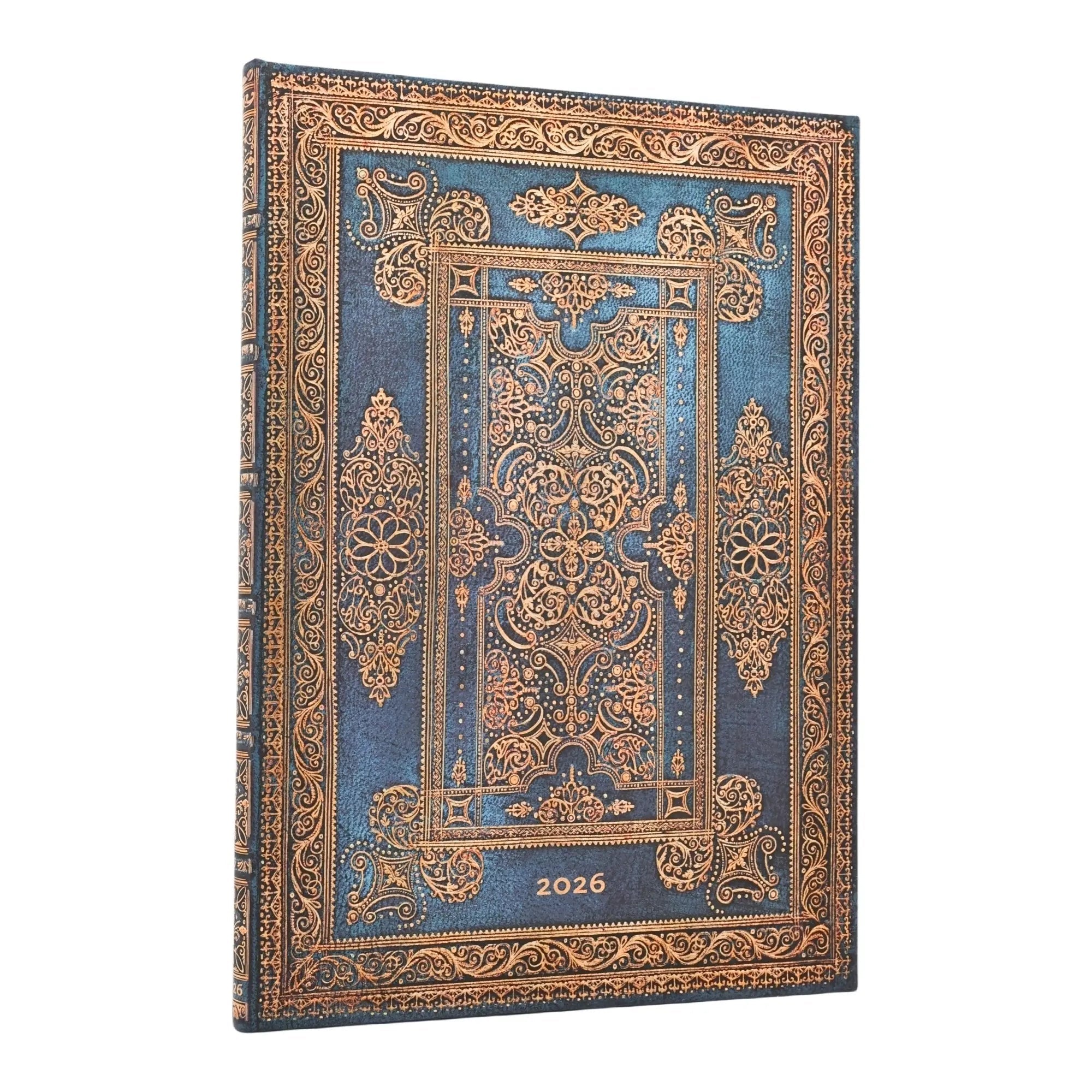 Agenda 2026 PAPERBLANKS Luxe Bleu - 1 semaine sur 2 pages - Grand - Hardcover - Vertical - 160p - 9780349709505