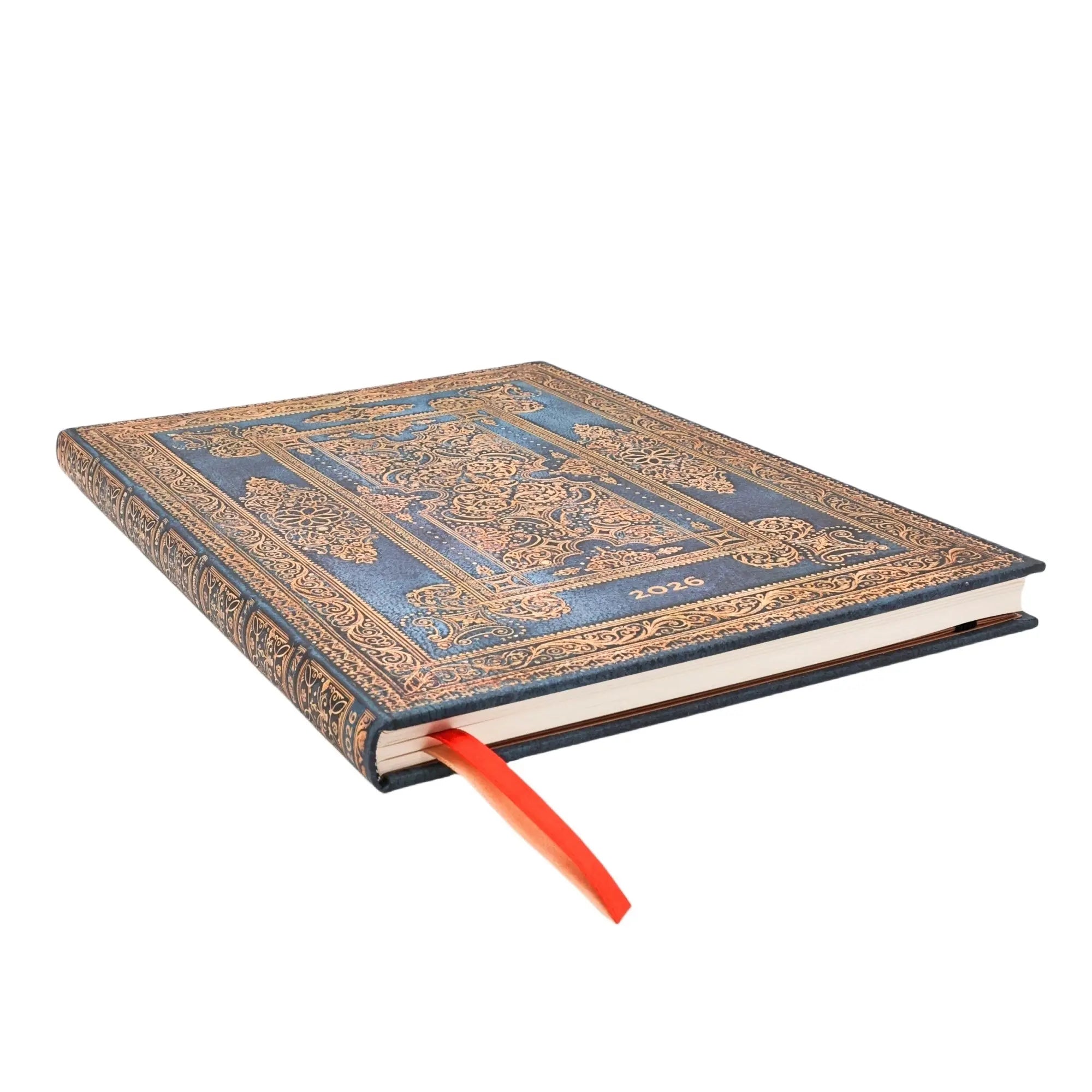 Agenda 2026 PAPERBLANKS Luxe Bleu - 1 semaine sur 2 pages - Grand - Hardcover - Vertical - 160p - 9780349709505