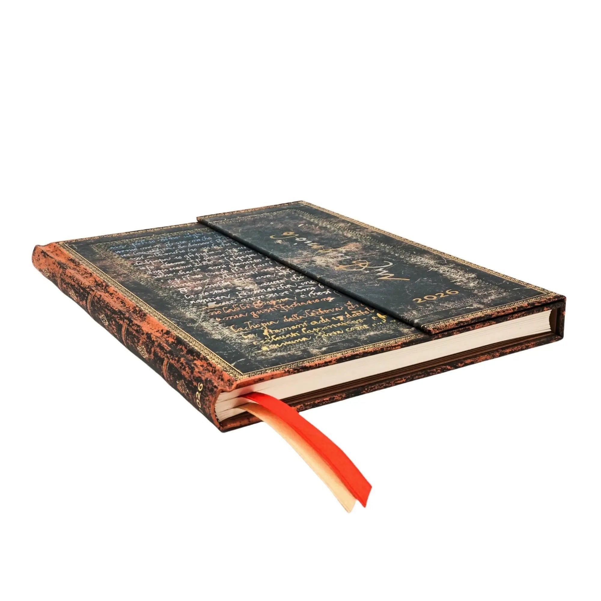 Agenda 2026 PAPERBLANKS Michel - Ange, Manuscrit - 1 semaine sur 2 pages - Ultra - Hardcover - Vertical - 160p - 9780349709468