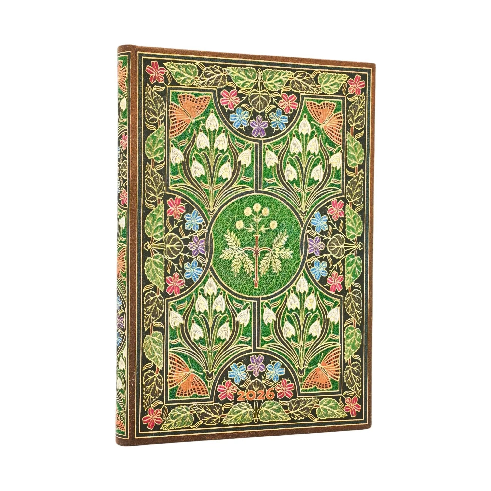 Agenda 2026 PAPERBLANKS Poésie en Fleurs - 1 semaine sur 2 pages - Midi - Hardcover - Vertical - 160p - 9780349709253